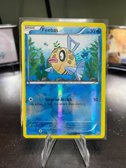 Pokemon TCG Feebas XY Flashfire 22/106 Reverse Holo Common Card Played MP - Image 1
