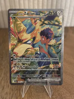 Hops Zacian EX 186/159 Journey Together Pokemon Card Holo - Image 1