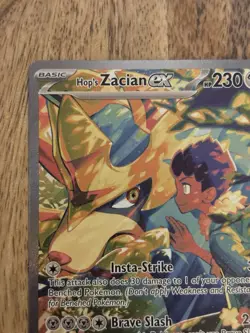 Hops Zacian EX 186/159 Journey Together Pokemon Card Holo - Image 3