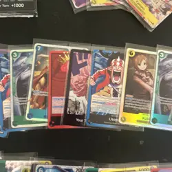 One Piece CCG Bulk Hits Lot 73 Cards Total! SR L Don & More - All Near Mint! - Image 5