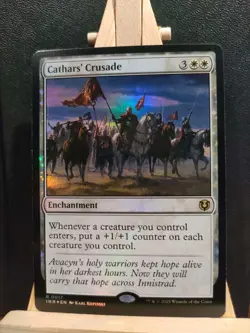 Cathars' Crusade FOIL - Innistrad Remastered - Rare - NM (see pics) - Image 1
