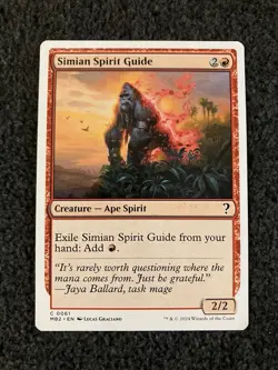Magic MTG - Simian Spirit Guide (White Border) - Mystery Booster 2 - Image 1