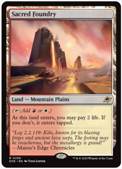 Sacred Foundry #0256 MTG Edge of Eternities Magic The Gathering - Image 1