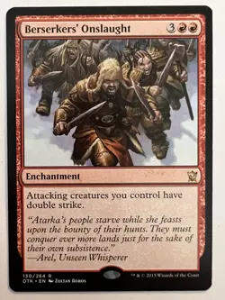 Berserkers' Onslaught - MTG Dragons of Tarkir - LP Rare Enchantment - Image 1