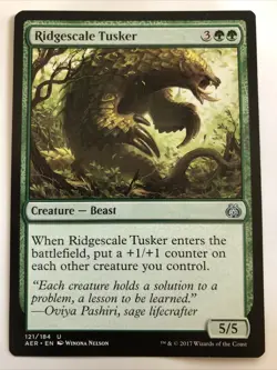 MTG Aether Revolt Ridgescale Tusker 121/184 NM - Image 1