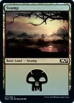 Swamp (271/280) - M20 2020 Core Set - Basic Land (Foil) - Image 1