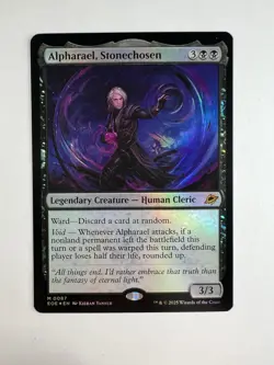 Alpharael, Stonechosen (Foil) 0087 (M) MTG Edge of Eternities (EOE) - Image 1