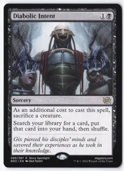 Diabolic Intent R The Brothers' War 89 NM - Image 1