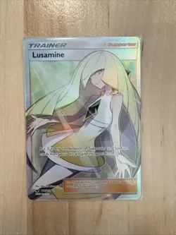 2017 Pokemon Crimson Invasion 110/111 Lusamine Full Art Trainer Ultra Rare - Image 1
