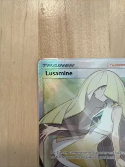 2017 Pokemon Crimson Invasion 110/111 Lusamine Full Art Trainer Ultra Rare - Image 2