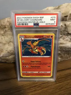 Special Delivery Charizard Promo Holo Pokemon Card SWSH075 PSA 9 - Image 1