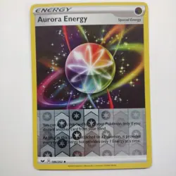 Aurora Energy 186/202 Uncommon Reverse Holo Sword & Shield Pokemon - Image 1