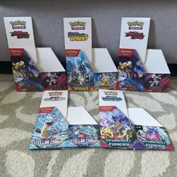 Pokemon EMPTY Half Booster Box X5 | For Display Only | Scarlet Violet Era - Image 1