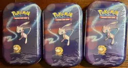 Lot of 3 Pokemon TCG Kanto Power Mini Tin L24 {Mew And Psyduck} NEW / SEALED - Image 1