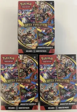 Pokemon Mega Evolution Booster Bundle LOT OF 3 Sealed - Image 1