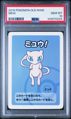 2019 POKEMON OLD MAID MEW PSA 10 - Image 1