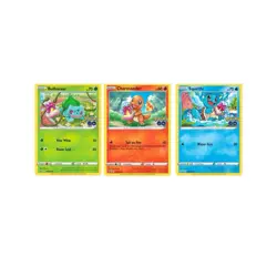 Pokemon Go Promo ENGLISH COSMOS PROMO Set Bulbasaur, Charmander, Squirtle - Image 1
