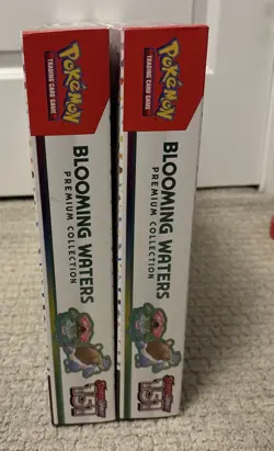2x lot Pokemon Scarlet & Violet 151 Blooming Waters Premium Collection - SEALED - Image 2