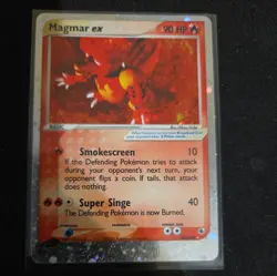 Magmar ex 100/109 Holo Rare Pokemon TCG Ruby & Sapphire 2003 E Reader Holo LP - Image 1