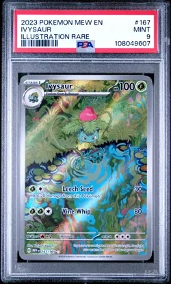 2023 POKEMON MEW EN-151 ILLUSTRATION RARE #167 IVYSAUR PSA 9 - Image 1