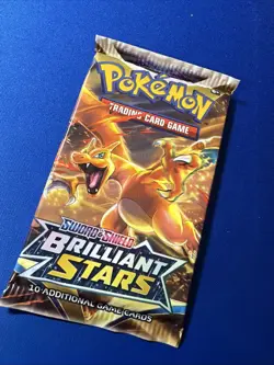 Pokemon TCG Brilliant Stars CHARIZARD ART Booster Pack NEW/SEALED - Image 1