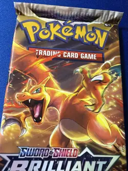 Pokemon TCG Brilliant Stars CHARIZARD ART Booster Pack NEW/SEALED - Image 2