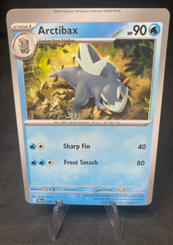 Arctibax 059/193 - Pokemon TCG - Paldea Evolved - MISPRINT Error Miscut - Image 1
