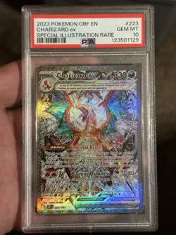 2023 POKEMON OBF EN-OBSIDIAN FLAMES #223 CHARIZARD EX PSA 10 - Image 1