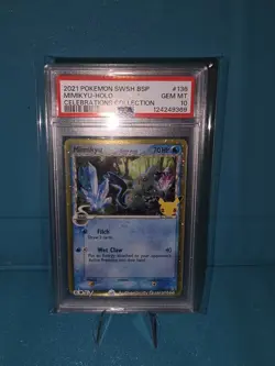 2021 Pokemon Mimikyu #136 Holo Celebrations Collection PSA Gem Mint 10 SWSH BSP - Image 1