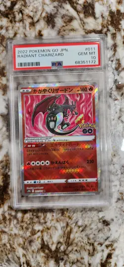2022 Radiant Charizard Japanese Pokemon Go 011/071 PSA 10 Gem Min 🔥🔥🔥 - Image 1