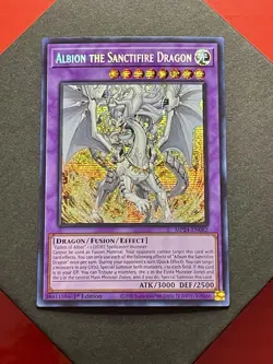 Albion The Sanctifire Dragon | MP24-EN082 | Prismatic Secret Rare | NM | YuGiOh! - Image 1