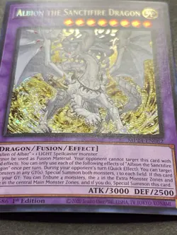 Albion The Sanctifire Dragon | MP24-EN082 | Prismatic Secret Rare | NM | YuGiOh! - Image 2