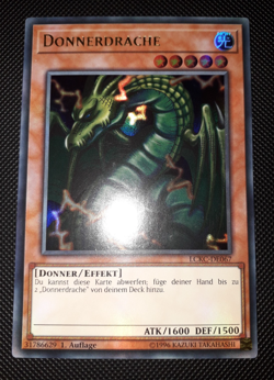 Yu-Gi-Oh! Donnerdrache, LCKC-DE067, Ultra Rare, 1. Auflage, Deutsch, Excellent - Image 2