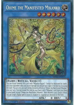 MP24-EN135 Ohime the Manifested Mikanko - Prismatic Secret Rare 1st Edition Mint - Image 1