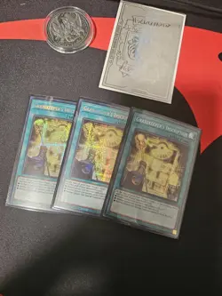Yugioh Gravekeeper's Inscription MP24-EN064 Prismatic Secret Rare 1st X3 - Image 1