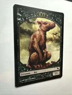 Rat Token Shadowmoor Regular 2008 Magic: The Gathering Card NM - Image 4