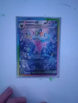 Pokemon 2025 Pre en Espeon EX Special Illustration Rare Card 155/131 - Image 1