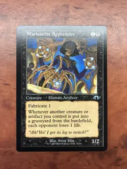 Marionette Apprentice Retro Frame MTG Magic Gathering Card NM Mint Modern MH3 - Image 1