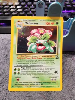 Pokemon TCG Venusaur Holo Card 13/53 WOTC Promo Vintage 1999 Black Star - Image 1