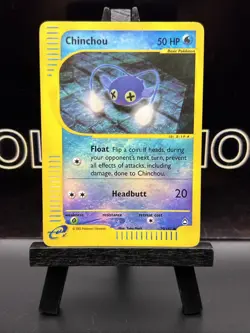 Chinchou 70/147 Reverse Holo Aquapolis English Pokemon Card WoTC E-Reader - Image 2