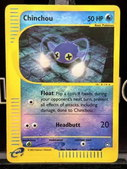 Chinchou 70/147 Reverse Holo Aquapolis English Pokemon Card WoTC E-Reader - Image 3