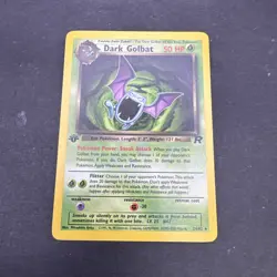 1st Edition Dark Golbat 24/82 Team Rocket Set Rare Vintage Pokemon Card - NM - Image 1