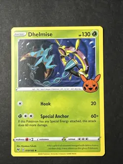 Dhelmise Trick or Trade BOOster 2020 #019/185 Uncommon Pokemon Card - Image 1