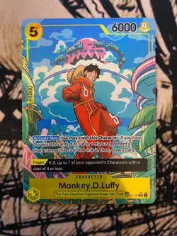 One Piece Card Game Monkey D. Luffy OP07-109 SR TREASURE RareOne Piece Card Game - Image 1