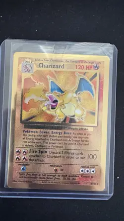 Pokemon Celebrations Charizard Gold Metal Card #4/102 UPC Promo - Image 1