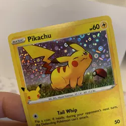 Pikachu SWSH039 Holo-25th Anniversary General Mills Promo Card Damaged - Image 2