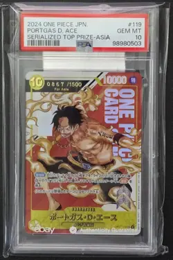 Portgas.D.Ace (Serial Numbered) OP07-119 One Piece Promotion Cards Foil JP - Image 1