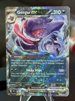 Gengar EX 104/162 NM/M Temporal Forces Pokemon Card Fast Shipping - Image 1