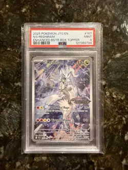 PSA 9 N's Reshiram (Journey Together Stamped) 167/159 Promo Pokemon Card - Image 1