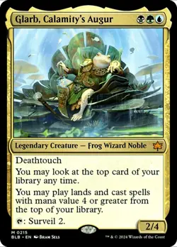 X 1 Glarb, Calamity's Augur NM-M Bloomburrow 215 MTG Magic The Gathering - Image 1